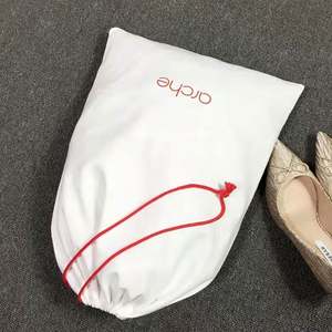 Bolsa de Muselina de Algodón Orgánico Grande en Oferta, Bolsa con Cordón de Algodón con Logotipo Personalizado Impreso - Product Image 6