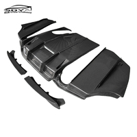 Diffuseur arrière en fibre de carbone style GEX à structure divisée pour pare-chocs arrière BMW Série 3 F30 M Sport