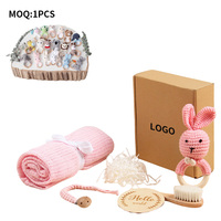 Coffret Cadeau Personnalisé pour Bébé Nouveau-né avec Animaux (Lion, Lapin, Ours, Cerf, Dinosaure, Éléphant) - Grande Boîte avec Emballage Cadeau