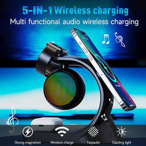 Base de Carga Inalámbrica Magnética 5 en 1 para Escritorio, Altavoces Portátiles, Auriculares, Reloj, Soporte para iPhone - Product Image 2