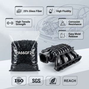 Gránulos de Poliamida 66 PA66 GF25 de Grado Profesional, Pellets de Nylon Reforzado para Fijaciones de Ferrocarriles y Piezas de Infraestructura Pesada - Product Image 1