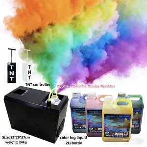 3000W 10-15Mカラースモークマシン DMX制御 環境に優しいフォグマシン 屋外フェスティバル＆パレード用 - Product Image 1