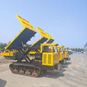 Mini-dumper sur chenilles en caoutchouc de 5 tonnes le plus vendu, pour usage agricole, avec fonction de levage et moteur intégré - Product Image 3