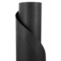 Tapis de sol anti-fatigue demi-cercle noir pour chaise Salon de beauté tapis de chaise de bureau épais