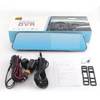 Zimtop Meilleure vente Caméra de tableau de bord double écran tactile 4,5 pouces FHD Caméra de boîte noire de voiture Caméra de rétroviseur pour voiture