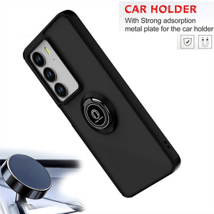 Support magnétique pour voiture avec anneau de protection pour Realme 14x/V60 Pro/C75 - Product Image 2