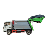 Nouveau camion compacteur de déchets 4x2 de 6,5 tonnes avec moteur diesel de 140 ch, véhicule de collecte des ordures à compression durable à vendre
