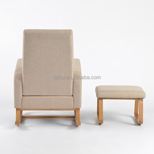 Sillón Giratorio para Cuarto de Lactancia, Cómodo Sillón Mecedor para Sala de Estar o Cuarto de Bebé - Product Image 4