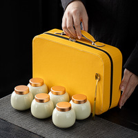 Pot en céramique minimaliste moderne haut de gamme pour thé noir Jinjunmei, thé vert Longjing, Biluochun, thé en feuilles argentées déchiquetées