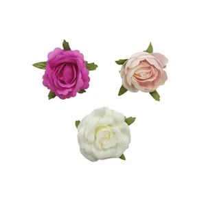 Wholesale Popular Hair Accessories Baby Girl Hair Flower Clips Rose Floral Hairpins for Girls