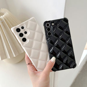 Ins Fresh Candy Color Grid Down Jackets Design 3D the Puffer Cover para Samsung Galaxy S22 <span class=keywords><strong>Funda</strong></span> ultra a prueba de golpes para <span class=keywords><strong>S21</strong></span> <span class=keywords><strong>Plus</strong></span> - Product Image 2