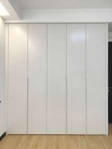 Armoire de chambre à coucher sur mesure haut de gamme et écologique, meubles de dressing, plusieurs portes en bois et en verre pour un usage domestique - Product Image 2