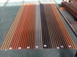 Panneaux muraux poncés de première génération Panneaux muraux décoratifs Décoration en <span class=keywords><strong>bois</strong></span> Mur extérieur Composite <span class=keywords><strong>bois</strong></span>-plastique Grille extérieure - Product Image 4