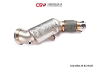 Silencieux d'échappement complet en Fiber de carbone, dispositif précis, son v8, pour BMW X4 G02 2.0T Catback, prix d'usine