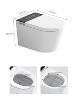 SDAYI Mode Sanitaire Céramique Wc Geberit Qualité Économie D'eau Européenne Mur Accroché Toilette Intelligente Pour Salle De Bains