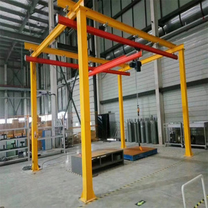 500kg 1000kg freestanding cần cẩu ánh sáng thép đơn đường sắt theo dõi monorail hệ thống treo trên đầu cầu cần cẩu hệ thống - Product Image 6