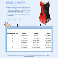 Justaucorps de danse lyrique personnalisé pour filles, col montant, strass, jupe en maille, taille 6-16