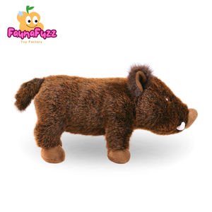 ตุ๊กตาหมูป่าขนสองสี นุ่มมาก ของเล่นตุ๊กตาสัตว์เหมือนจริง ของขวัญสำหรับเด็ก ทำจากพลาสติก PP และใยฝ้าย - Product Image 5