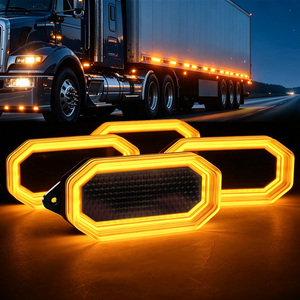 Luz LED de Señalización Lateral Dinámica con Intermitentes Ámbar y Blanco para Camiones Volvo <span class=keywords><strong>Scania</strong></span> de Trabajo Pesado - Product Image 1