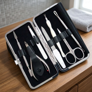 ASAP Professional Eco-Friendly Stainless Steel Classic Manicure & <b>Pedicure</b> <b>Set</b> 7-in-1 Nail Kit with Nail Clippers and Tools - Product Image 3