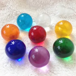 Black White Purple Pink Green Yellow Red Blue Small Clear Christmas Ornaments Solid Glass Balls
