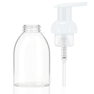 China Skin Care Serum & Lotion Plastic PET Cosmetic Bottles 300ml-760ml with <b>Pump</b> Press for Shampoo - Product Image 2