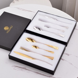 Hot Sale Mirror Wedding Serving <b>Flatware</b> <b>Set</b> Stainless Steel Cutlery <b>Set</b> of 4-pcs <b>Set</b> - Product Image 5