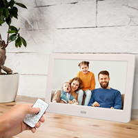 7 Zoll digitaler Foto rahmen mit HD-Display Fernbedienung Kalender Alarm Fotos Musikvideo-Schleife