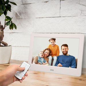 Cadre photo numérique de 7 pouces avec affichage HD télécommande calendrier alarme Photos musique vidéo boucle - Product Image 2