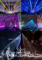 Projecteur Laser pour Fête de Mariage Dj 10W Spectacle Rgb Animation Lumière Laser Dmx512 Contrôle Disco Show Club Stage