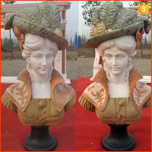 <span class=keywords><strong>Buste</strong></span> antique personnalisé en <span class=keywords><strong>marbre</strong></span> d'un <span class=keywords><strong>homme</strong></span> romain, sculptures de bustes masculins en pierre avec socle en colonne pour la décoration - Product Image 6