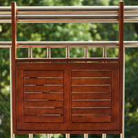 Table suspendue pliante Combohome pour balcon, mobilier d'extérieur, table suspendue en bois massif pour balcon, table pliante en bois pour balcon