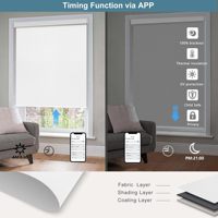 Stores zébrés motorisés intelligents avec télécommande, stores occultants automatiques à double couche pour la maison et le bureau