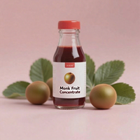 Oem Zoetstof Gouden Monnik Fruit Concentraat Luo Han Guo Vloeibare Suiker Vervangende Sap Halal Gecertificeerd 100% Zuiverheid