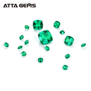 พลอยสังเคราะห์มรกตหลวมไฮโดรเทอร์มอลคัทแซมเบียมรกต - Product Image 6