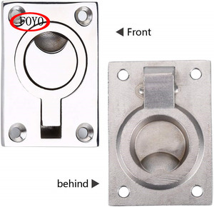 FOYO Nouvelle poignée de levage en acier inoxydable 316 Anneau de levage affleurant Accessoire de quincaillerie marine pour bateaux fabriqués pour chaîne <span class=keywords><strong>d</strong></span>'ancrage - Product Image 6
