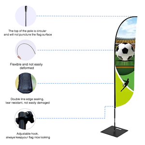 Venta al por mayor publicidad al aire libre pluma lágrima <span class=keywords><strong>Banner</strong></span> barato promocional Flying Beach Flag logotipo personalizado impresión Bandera De <span class=keywords><strong>Playa</strong></span> - Product Image 2