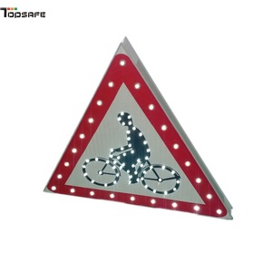 Solare Strada Irregolare Lampeggiante di Avvertimento del Traffico Segno - Product Image 2