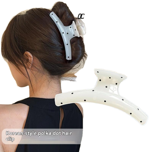 Coréen polyvalent doux <span class=keywords><strong>à</strong></span> pois cheveux griffe Niche personnalité pince <span class=keywords><strong>à</strong></span> cheveux accessoire de mode pour <span class=keywords><strong>chignon</strong></span> en plastique - Product Image 6