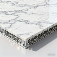Bâtiment nid d'abeille aluminium marbre aluminium panneau nid d'abeille mur de pierre panneau composite