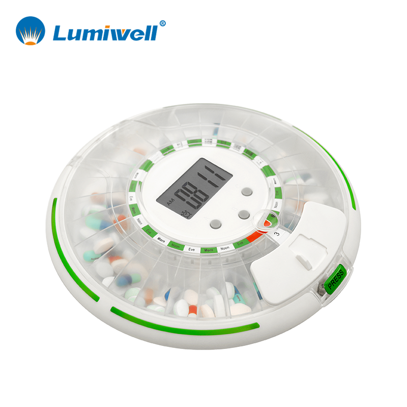 Безопасный блокирующий ключ, 28 медицинских отсеков, таймер, умный диспенсер для таблеток