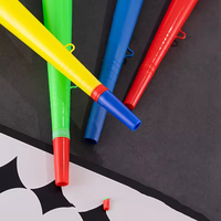 Trompette en plastique de 36 cm, sifflet, vuvuzela, klaxon, jouet sonore pour le soutien sportif