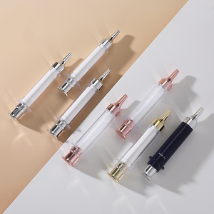 ขวดเข็มฉีดยาเครื่องสำอางพลาสติก10มล. สุดหรูพร้อมปั๊มสุญญากาศและฝาโลหะ - Product Image 6