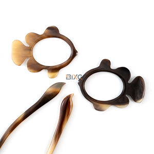 Épingle à châle en corne de buffle naturelle, forme poisson, faite à la main, écologique, pour mariage, pince à cheveux et clip, unisexe, artisanale, export Vietnam - Product Image 6