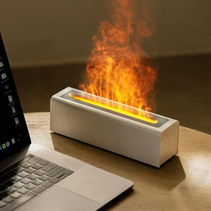 Homefish Machine créative d'arôme à flamme 3D Machine à parfum pour la maison Chambre à coucher veilleuse colorée humidificateur d'aromathérapie de bureau - Product Image 3