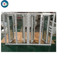 Fenêtre à ouverture française en PVC/UPVC conforme à la norme AS2047, résistante aux ouragans, prix d'usine
