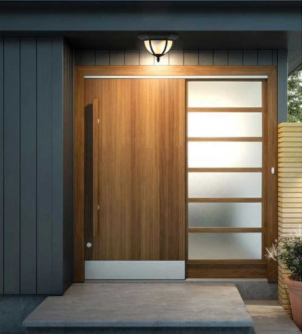 outside house concrete ceiling light