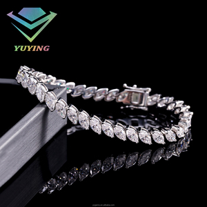925 sterling sliver Various design fashion <b>bracelet</b> VVS moissanite diamond Gold plated Pass diamond tester GRA certificate Gift - Product Image 2