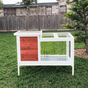 บ้านสัตว์เลี้ยงกรงกระต่ายทำจากไม้เนื้อแข็งเป็นมิตรต่อสิ่งแวดล้อมใช้ในร่มและกลางแจ้ง SDR011ปรับแต่งได้หรูหราทำจากไม้เนื้อแข็งที่เป็นมิตรต่อสิ่งแวดล้อม - Product Image 1