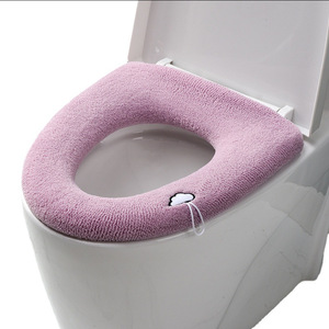 3161 hôtel universel chaud épais coussin pardessus trousse de toilette manipulé tricoté lavable anneau de qualité supérieure Polyester durable - Product Image 1